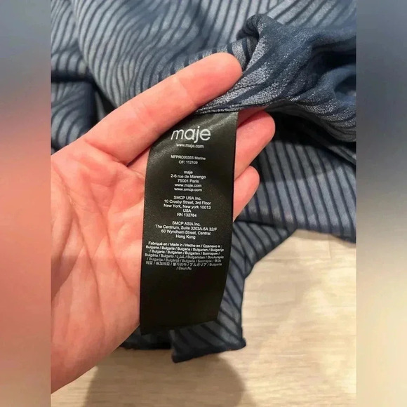 MAJE Riley Ruffled Paisley-Print Mini Dress / Size 2 / - Picture 9 of 13